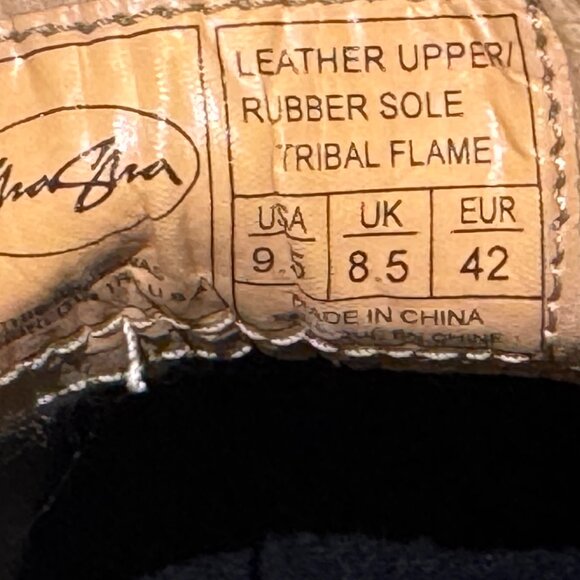 9.5 RARE 90s flame creeper shoes with hidden storage (covered by the insole) main image 5